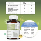Ayudhan LivPhyt liver detox capsules ingredient list and nutrition facts panel