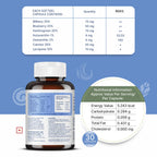 Ayudhan Visionox eye care supplement ingredients and nutritional information label